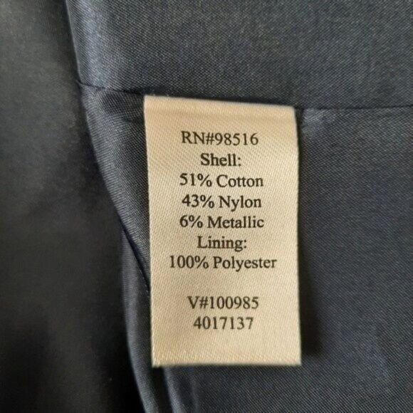 COLDWATER CREEK Light Jacket Full-zip Navy PLUS Sz 18 - Picture 8 of 9